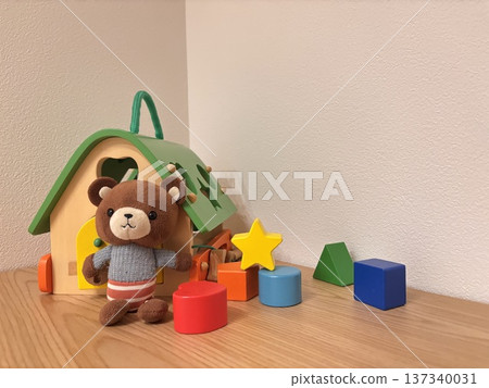 積木和泰迪熊兒童玩具 137340031