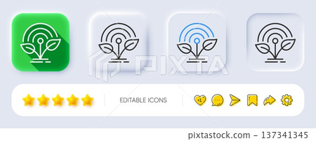 Incubator line icon. Neumorphic, Flat shadow, 3d buttons. Incubate business sign. Startup technology symbol. Line incubator icon. Social media icons. Vector Incubator line icon. Neumorphic, Flat shadow, 3d buttons. Incubate business sign. Startup technology symbol. Line incubator icon. Social media icons. Vector 137341345