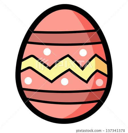 Colorful Decorative Easter Egg Colorful Decorative Easter Egg 137341378
