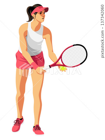 Women's tennis player 137342060