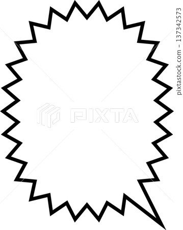 一個簡單的、邊緣鋸齒狀的對話框，裡面有很多文字。 137342573