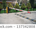 Automated Parking Barrier at Entrance 137342808