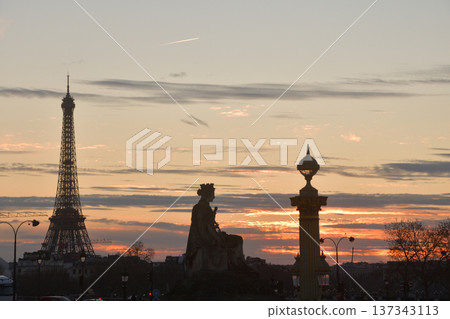 A view of Paris from the Place de la Concorde at sunset, photographed on March 2, 2026. A view of Paris from the Place de la Concorde at sunset, photographed on March 2, 2026. 137343113