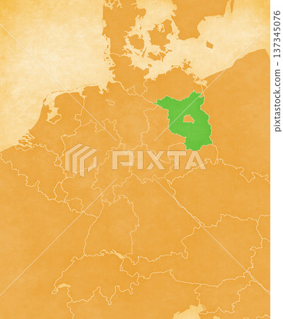 Ocher map of Germany - Brandenburg Ocher map of Germany - Brandenburg 137345076