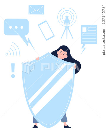 Escaping from mass media and social communication color concept Escaping from mass media and social communication color concept 137345784