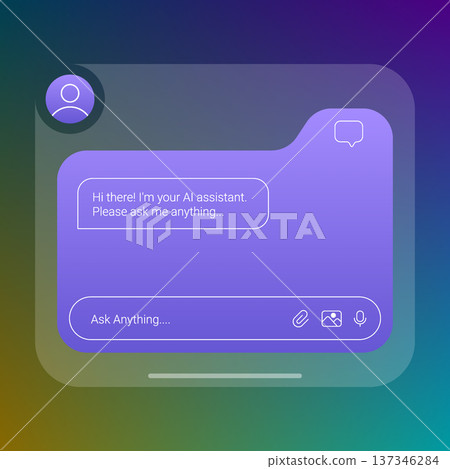 AI Assistant Chat Interface UI Template Design AI Assistant Chat Interface UI Template Design 137346284