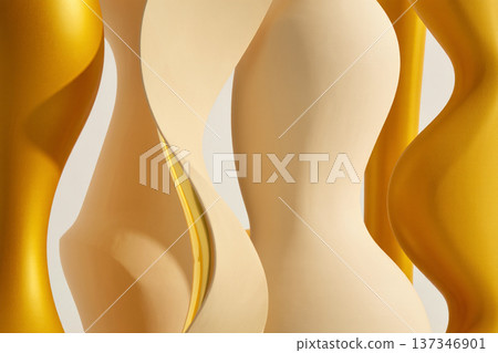 gold on grey background 137346901