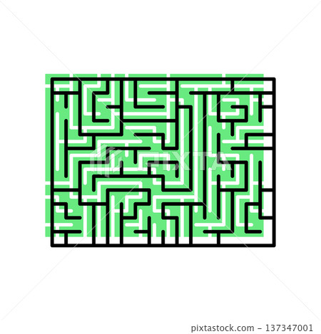 icon of maze contour cartoon style with green shadow icon of maze contour cartoon style with green shadow 137347001