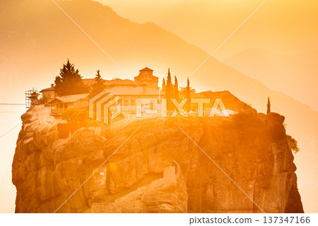 Monastery of the Holy Trinity i in Meteora, Greece Monastery of the Holy Trinity i in Meteora, Greece 137347166
