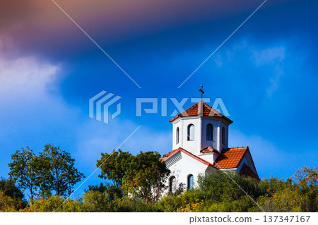 Little church on hill, Macedonia Little church on hill, Macedonia 137347167
