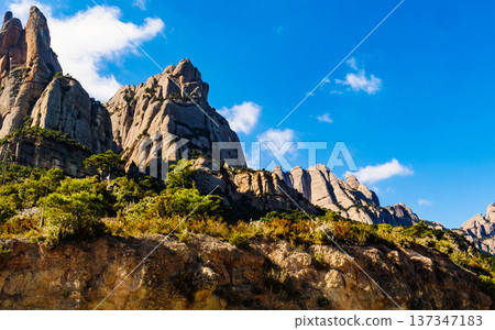 Mountain of Montserrat, Catalonia Spain. Mountain of Montserrat, Catalonia Spain. 137347183