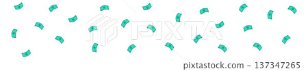 Falling dollar bills pattern. Money banknote rain Falling dollar bills pattern. Money banknote rain 137347265