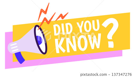 Marketing information tag. Did you know trivia label Marketing information tag. Did you know trivia label 137347276