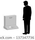 站在墓碑前的人 137347736