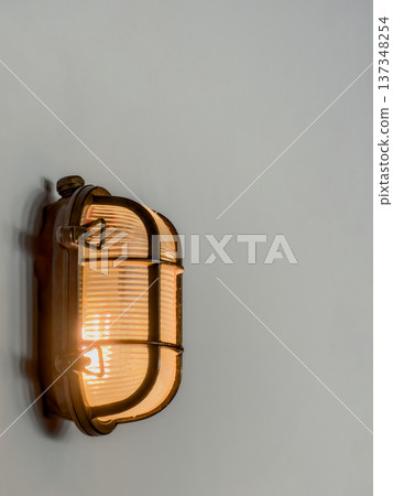 Industrial Style Wall Lamp With Vintage Filament Bulb Casting Gentle Glow 137348254