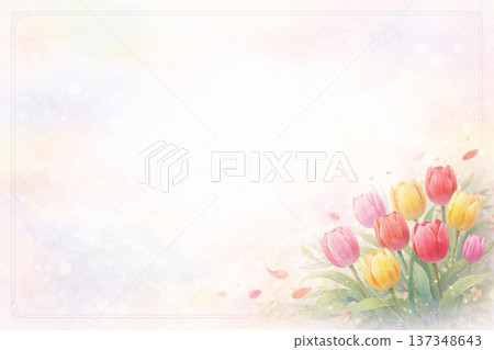 Frame material: Flowers, Tulips 137348643