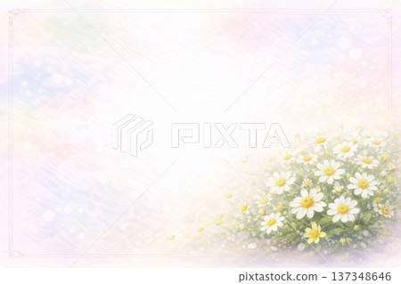 畫框材質：花卉、洋甘菊 137348646