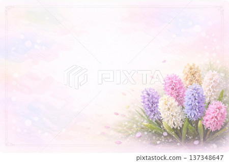 畫框材質：花卉、風信子 137348647