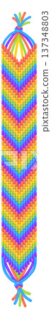 Geometric pattern bracelet. Diy friendship color wristband 137348803