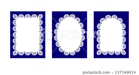 Elegant note card templates with delicate lace decorative element vintage stationery Elegant note card templates with delicate lace decorative element vintage stationery 137349014