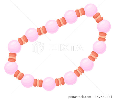 Fashion bead bracelet. Pink girl style jewelry 137349271