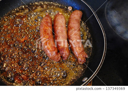 Traditional Catalan Sweet Butifarra Sausage Traditional Catalan Sweet Butifarra Sausage 137349369