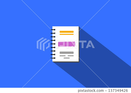 Business planner notebook template organized daily journal pages for notes planning 137349426