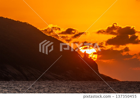 Yakushima Lighthouse and Sunset Yakushima Evening Scene (Autumn) Yakushima Lighthouse and Sunset Yakushima Evening Scene (Autumn) 137350455