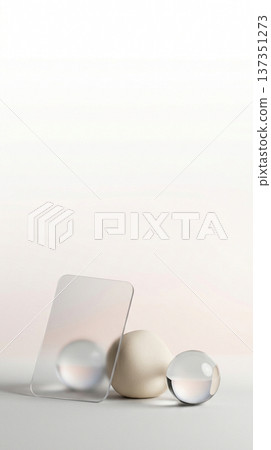 Abstract background of minimalistic geometric objects 137351273