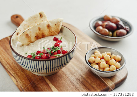Traditional vegan arabic eggplant appetize Aubergine dip - Baba Ghanoush Traditional vegan arabic eggplant appetize Aubergine dip - Baba Ghanoush 137351298