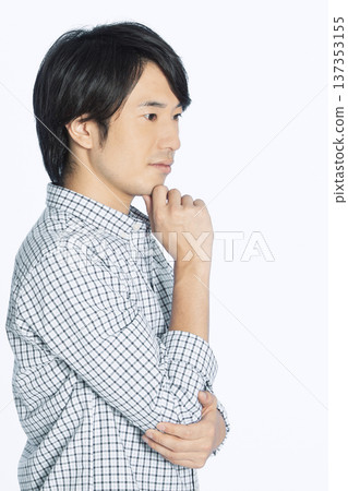 A man thinking A man thinking 137353155