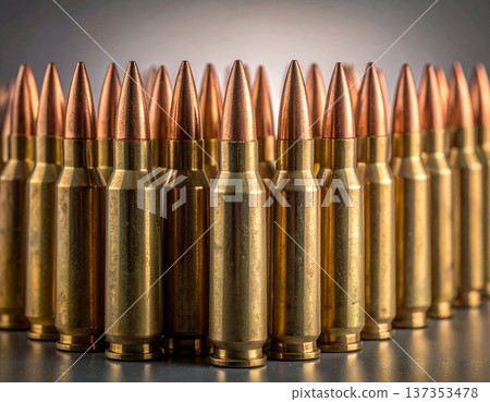 A lot of bullets against a gradient background A lot of bullets against a gradient background 137353478