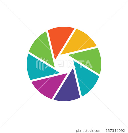 Aperture icon vector design templates simple and modern concept Aperture icon vector design templates simple and modern concept 137354092