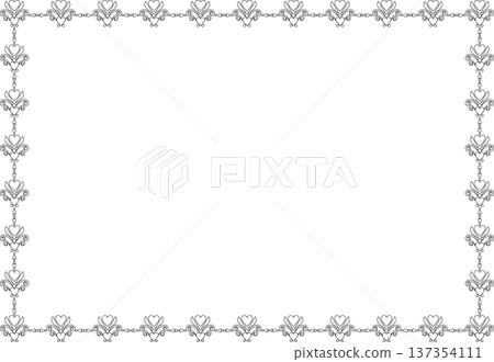 260 Vintage Calligraphy-Style Frames (Decorative Borders, Decorative Frames, Hearts, Line Drawings, Black and White) 137354111