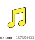 音樂符號圖示插圖，代表音樂 137354433