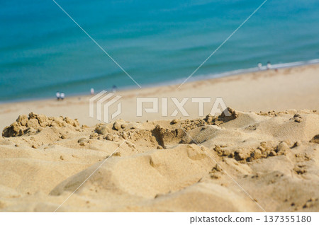 Sand texture and landscape of Tottori Sand Dunes Sand texture and landscape of Tottori Sand Dunes 137355180