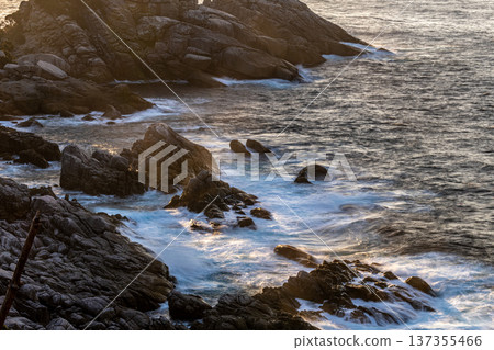 Yakushima fishing spot: Evening view of Shise Coast (winter) Yakushima fishing spot: Evening view of Shise Coast (winter) 137355466
