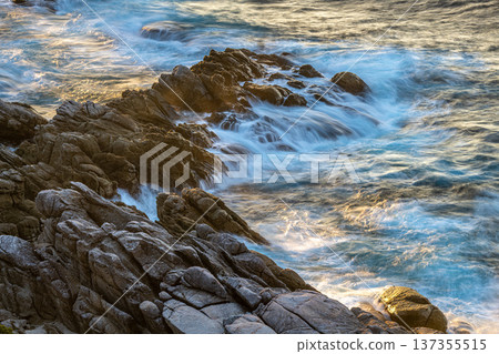 Yakushima fishing spot: Evening view of Shise Coast (winter) Yakushima fishing spot: Evening view of Shise Coast (winter) 137355515