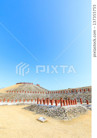 Kamezuka Kofun in winter, Oita City, Oita Prefecture Kamezuka Kofun in winter, Oita City, Oita Prefecture 137355755