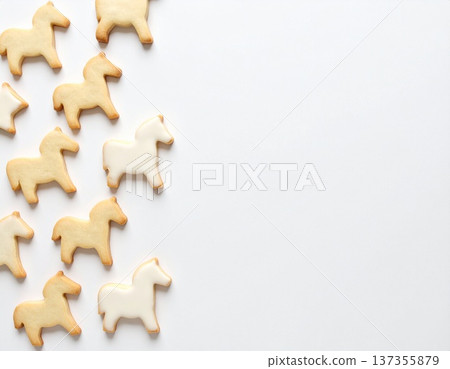 馬年餅乾 - 2026年中國生肖馬年，象徵好運的動物 137355879