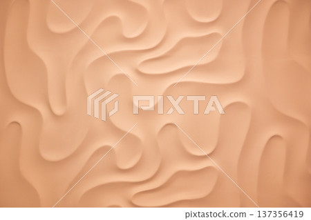 Wavy peach background creating a soft flowing abstract texture pattern Wavy peach background creating a soft flowing abstract texture pattern 137356419