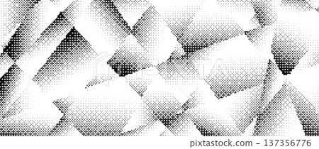 Halftone gradient polygon texture. Rough pixel triangle pattern background. Grunge dotted triangular surface overlay. Geometric gradated polygonal wallpaper overlay. Vector dot mosaic style cover Halftone gradient polygon texture. Rough pixel triangle pattern background. Grunge dotted triangular surface overlay. Geometric gradated polygonal wallpaper overlay. Vector dot mosaic style cover 137356776