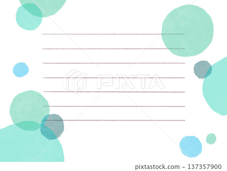 可愛的波點背景素材[有橫線] 137357900