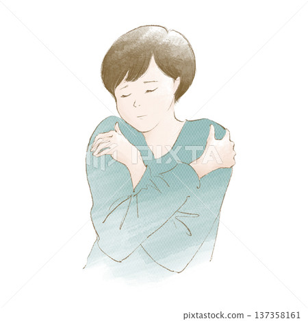 Sad emotions and depression woman Sad emotions and depression woman 137358161