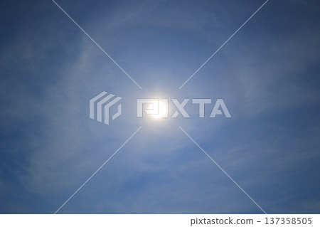 Clouds floating in the blue sky 137358505