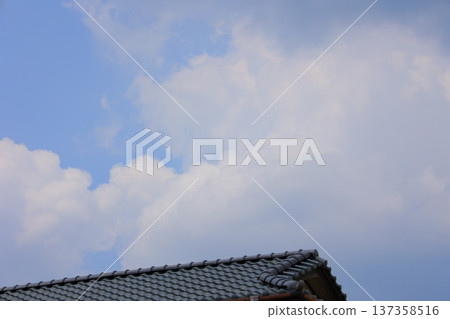 Clouds floating in the blue sky 137358516