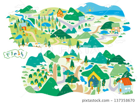 Mountain town 137358670