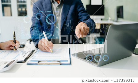 Project manager working and update tasks with milestones progress planning and Gantt chart scheduling diagram.business tram working Project manager working and update tasks with milestones progress planning and Gantt chart scheduling diagram.business tram working 137359313