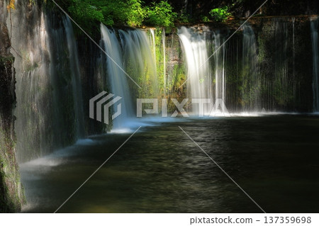 Landscape with a waterfall 137359698