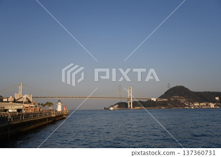 The Kanmon Straits as seen from Shimonoseki The Kanmon Straits as seen from Shimonoseki 137360731